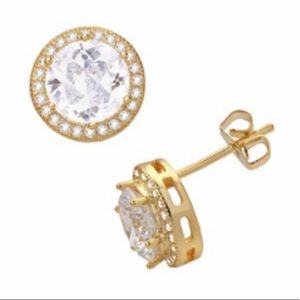 14k gold plated stud earrings
